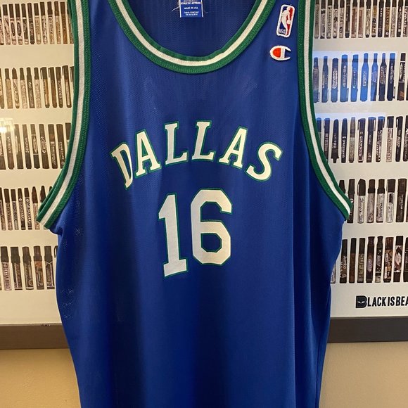 Champion - Dallas Mavericks Wang ZhiZhi vintage jersey (1997) RARE - Picture 1 of 9